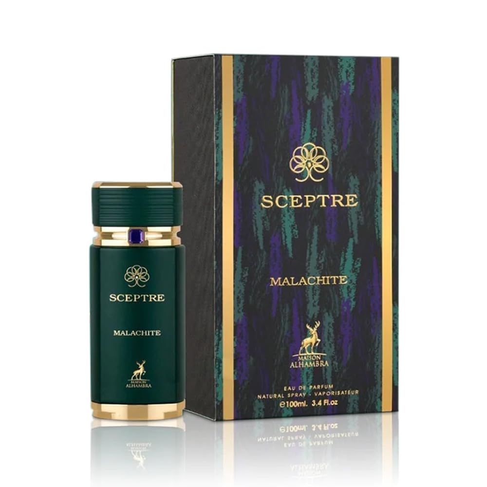 Maison Alhambra Sceptre Malachite 3.40 Ounce / 100 ml – Elegant Unisex Eau de Parfum, Fast USA Ship