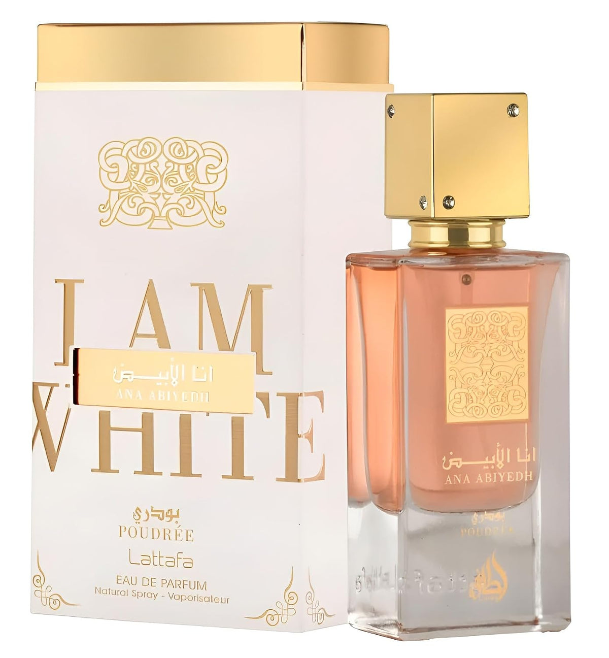 Lattafa Ana Abiyedh Coral (Poudree) 3.4 fl oz / 100 ml for Unisex | Genuine Designer Fragrance – Free Delivery