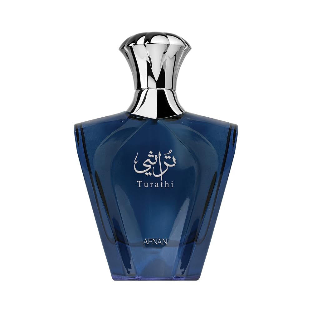 Afnan Turathi Blue 3.0 fl oz / 90 ml – Elegant Unisex Eau de Parfum, Fast USA Ship