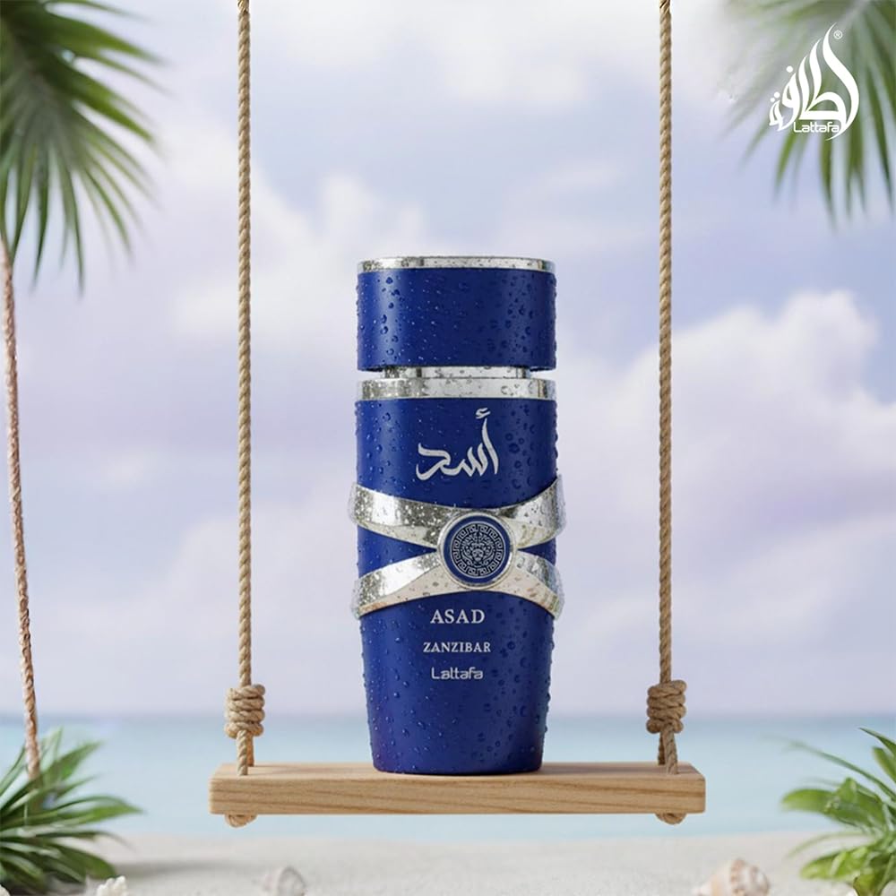 Lattafa ASAD ZANZIBAR – 3.40 Ounce / 100 ml Unisex Fragrance | Fast US Delivery