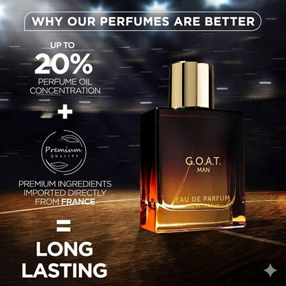 Luxury G.O.A.T Long Lasting Perfume 3.4 fl oz / 100 ml – Premium Unisex Scent, Ships Free