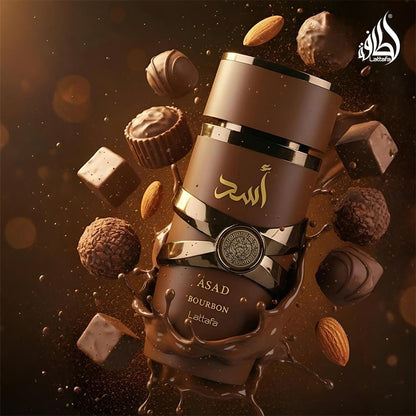 Lattafa ASAD BOURBON / 100 m – 3.40 Ounce Unisex Fragrance | Fast US Delivery