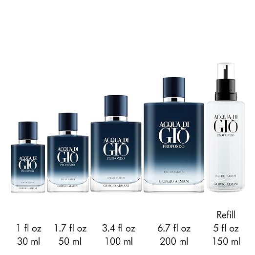 Giorgio Armani Acqua di Giò Profondo (3.4 oz / 100 ml) – 70% Off Designer Perfume for Unisex