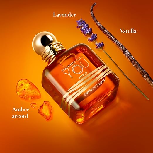 Armani Stronger With You Amber (3.4 oz / 100 ml) – 55% Off Designer Perfume for Men