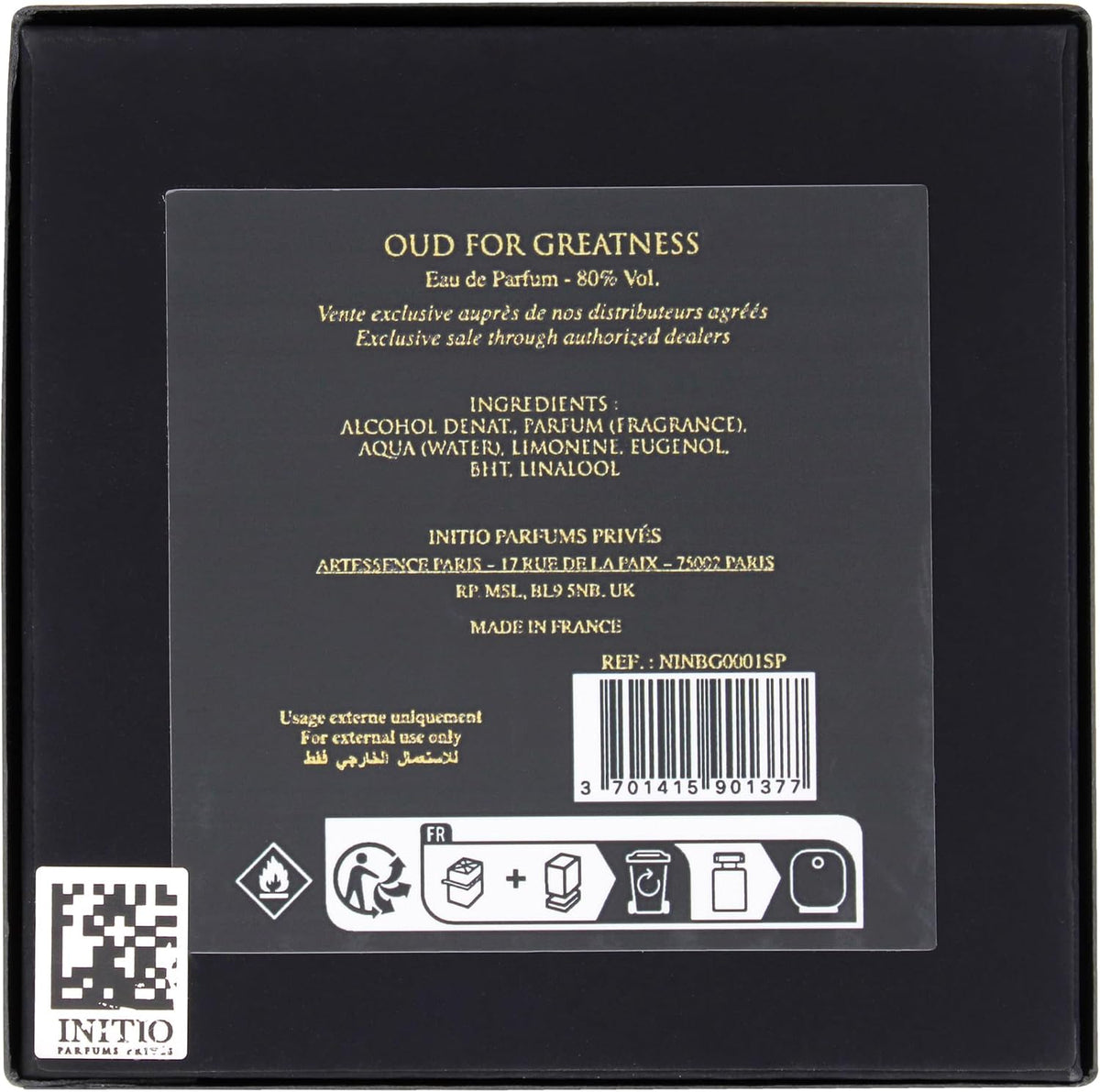 Initio Oud for Greatness Eau de Parfum - 90ml Unisex Fragrance