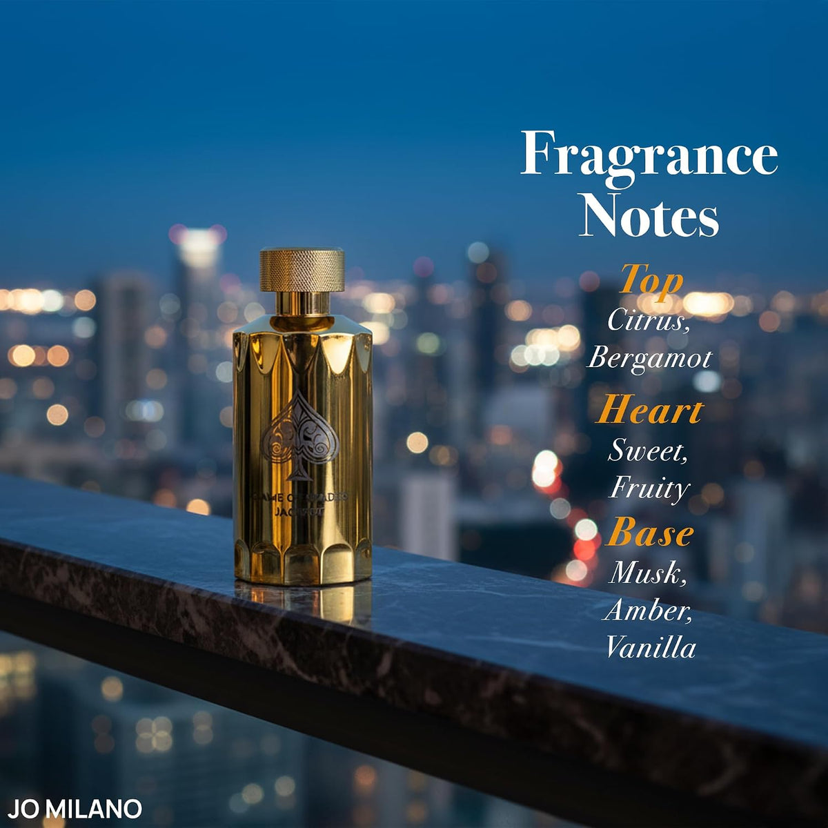 Jo Milano Game of Spades Jackpot – 3.4 fl oz / 100 ml Unisex Fragrance | Fast US Delivery