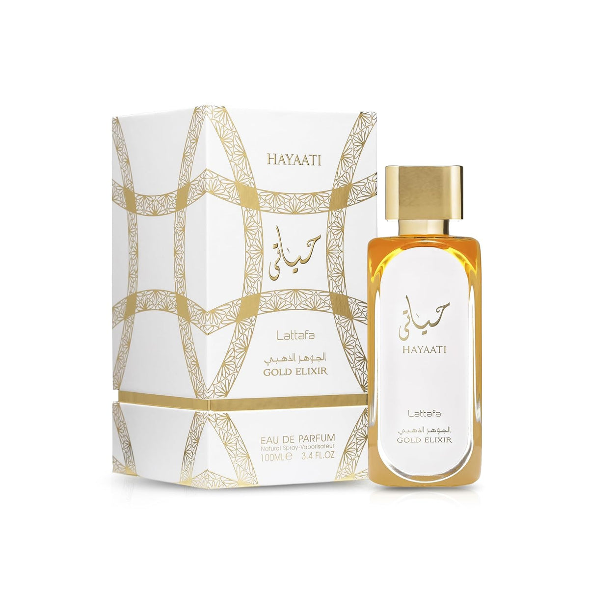 Lattafa Hayaati Gold Elixir – 3.40 Ounce / 100 ml Unisex Fragrance | Fast US Delivery