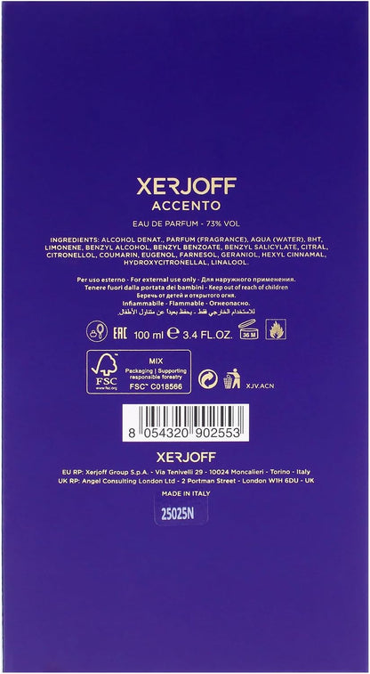 Xerjoff Accento Eau de Parfum - 100ml Unisex Fragrance
