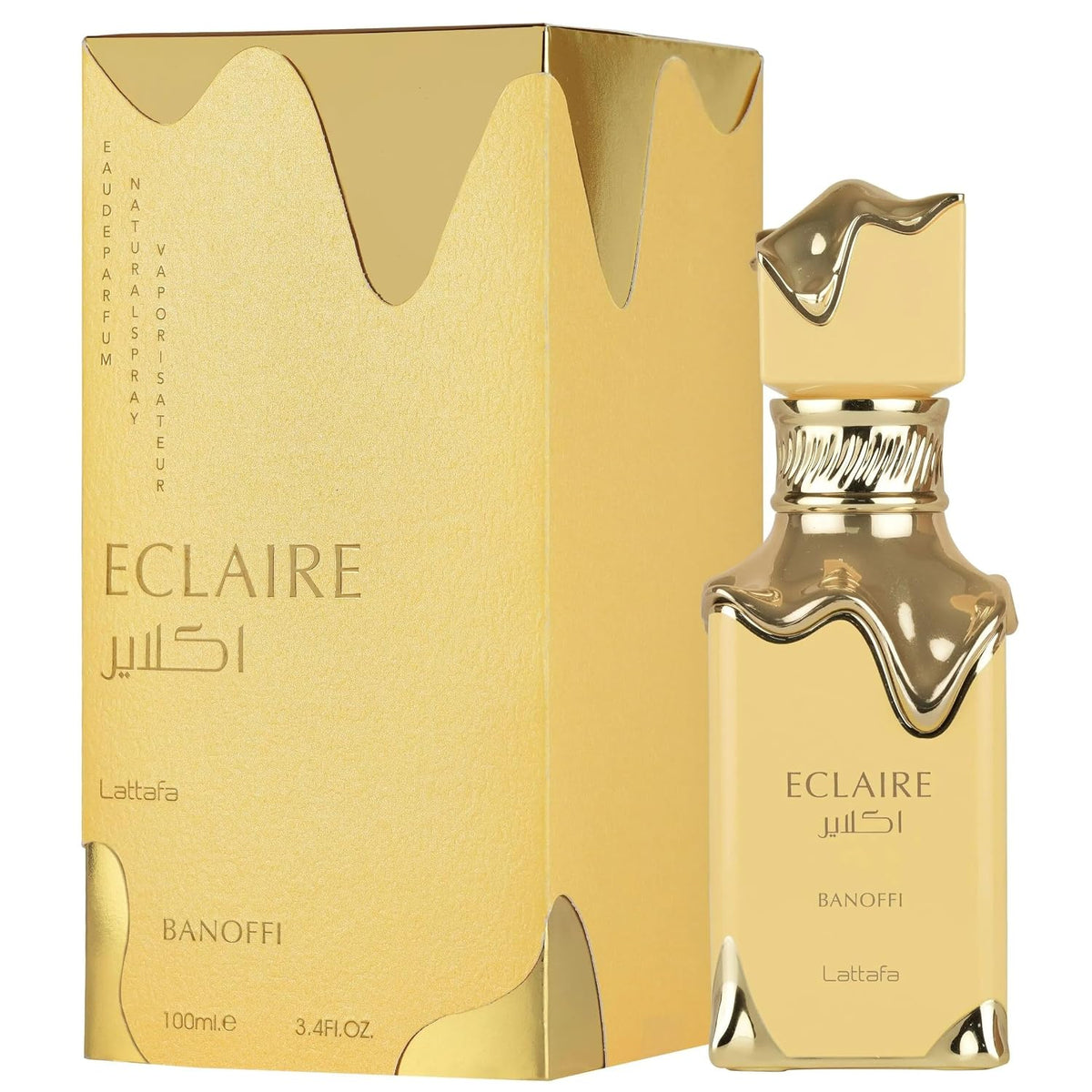 Lattafa Eclaire Banoffi 3.40 Ounce / 100 ml – Elegant Unisex Eau de Parfum, Fast USA Ship