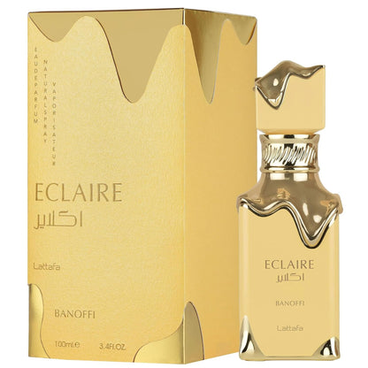 Lattafa Eclaire Banoffi 3.40 Ounce / 100 ml – Elegant Unisex Eau de Parfum, Fast USA Ship